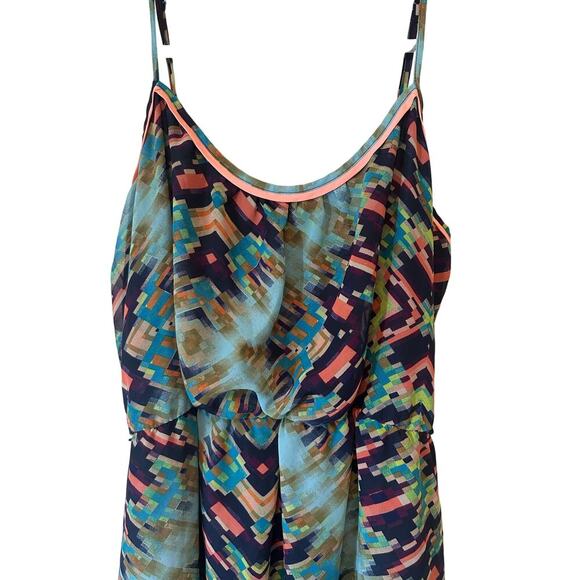 Maurices Geometric Print Hi-Low Maxi Dress – Size XXL - Picture 2 of 6